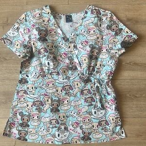 KOI SCRUB TOP